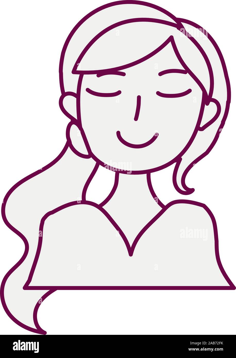 Glamorous portrait woman Stock Vector Images - Alamy