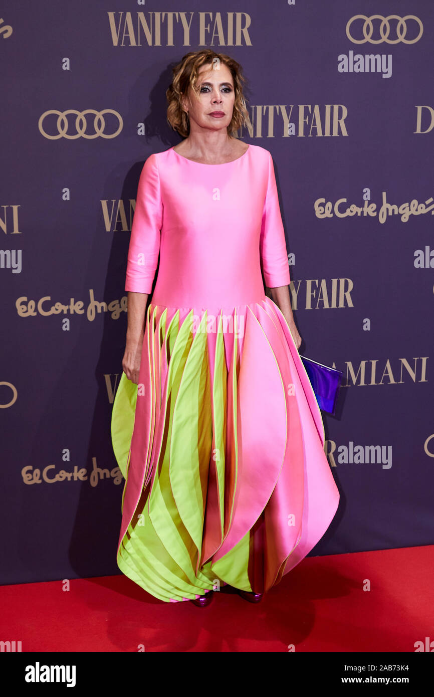 Agatha Ruiz de la Prada attends the Vanity Fair ‘Person of the Year 2019’ Awards at Teatro Real in Madrid. Stock Photo