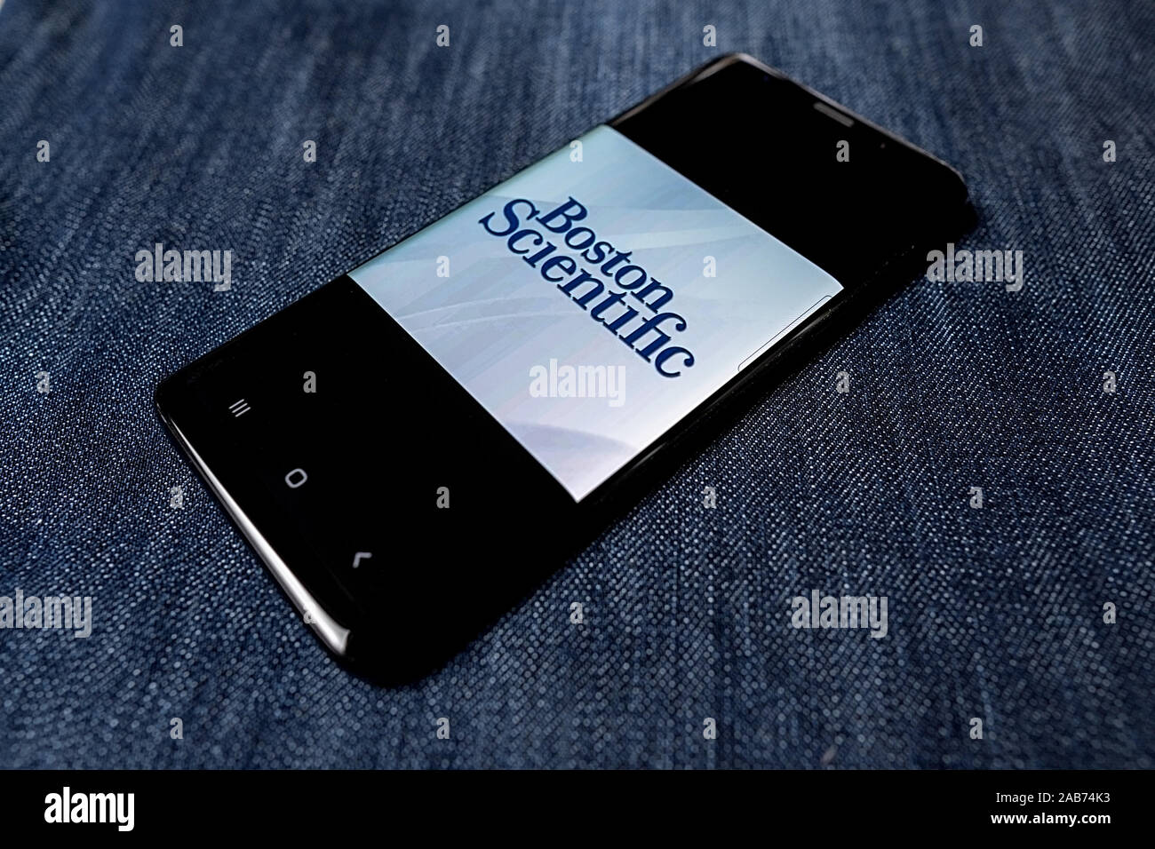 Odessa, Ukraine - October 26, 2019: Boston Scientific app. Boston ...