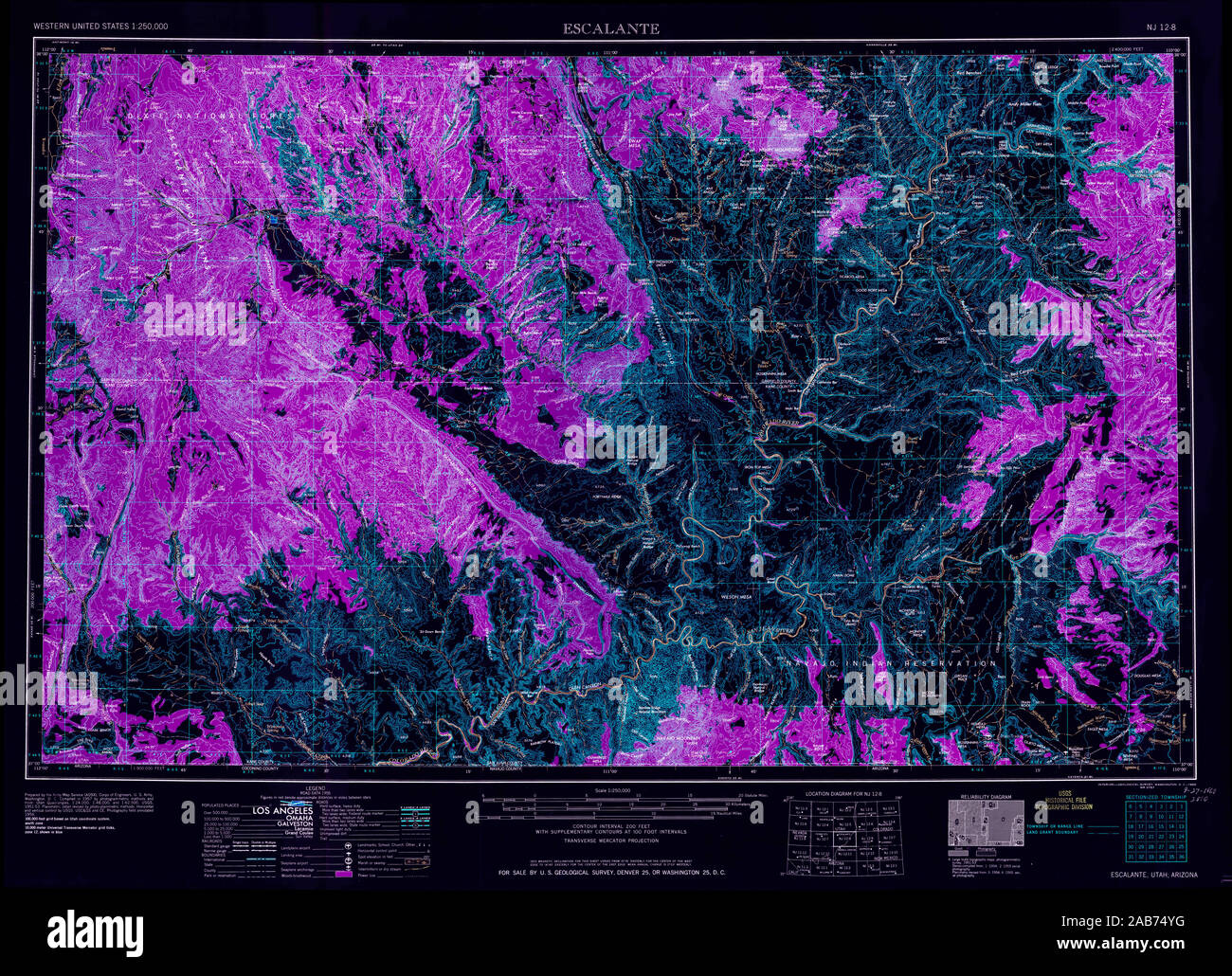Map of escalante hires stock photography and images Alamy