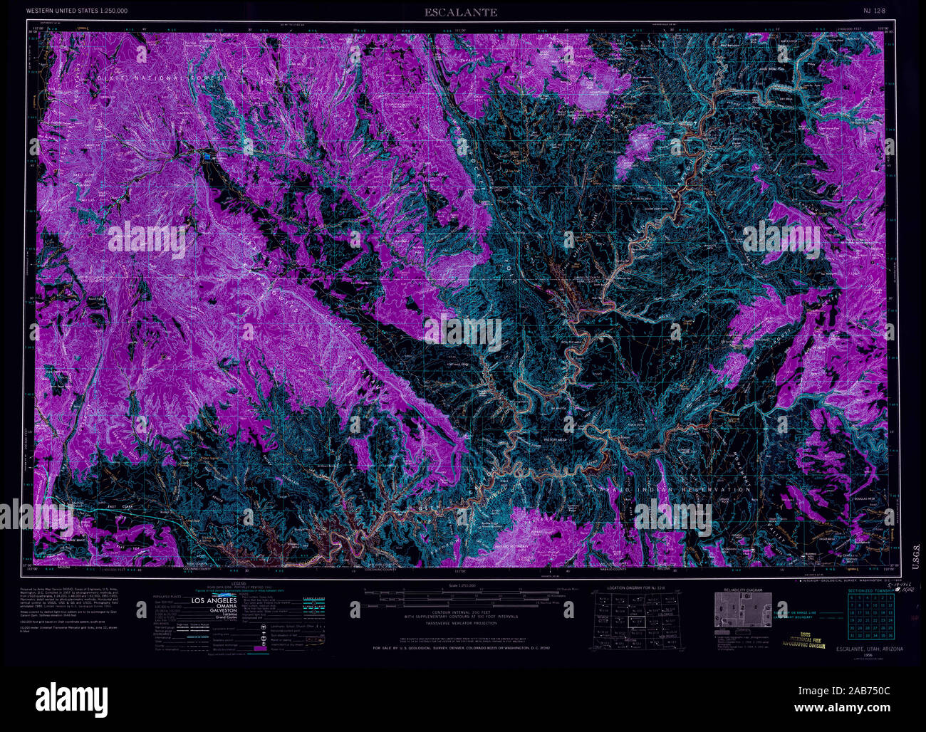 Map of escalante hires stock photography and images Alamy