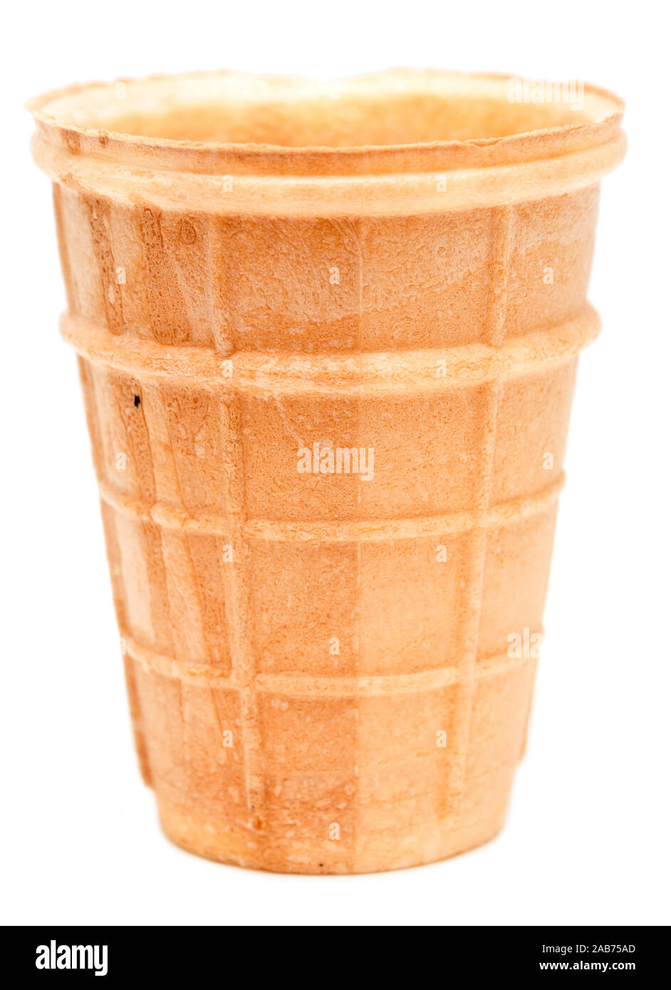 Ice cream cone isolated on white background Stock Photo - Alamy