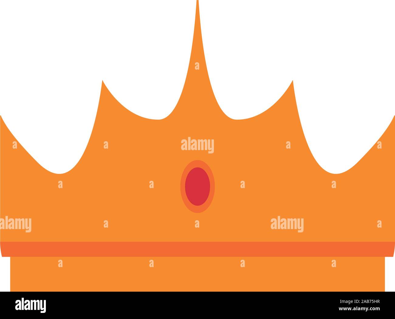 medieval queen crown flat style icon vector illustration design Stock ...