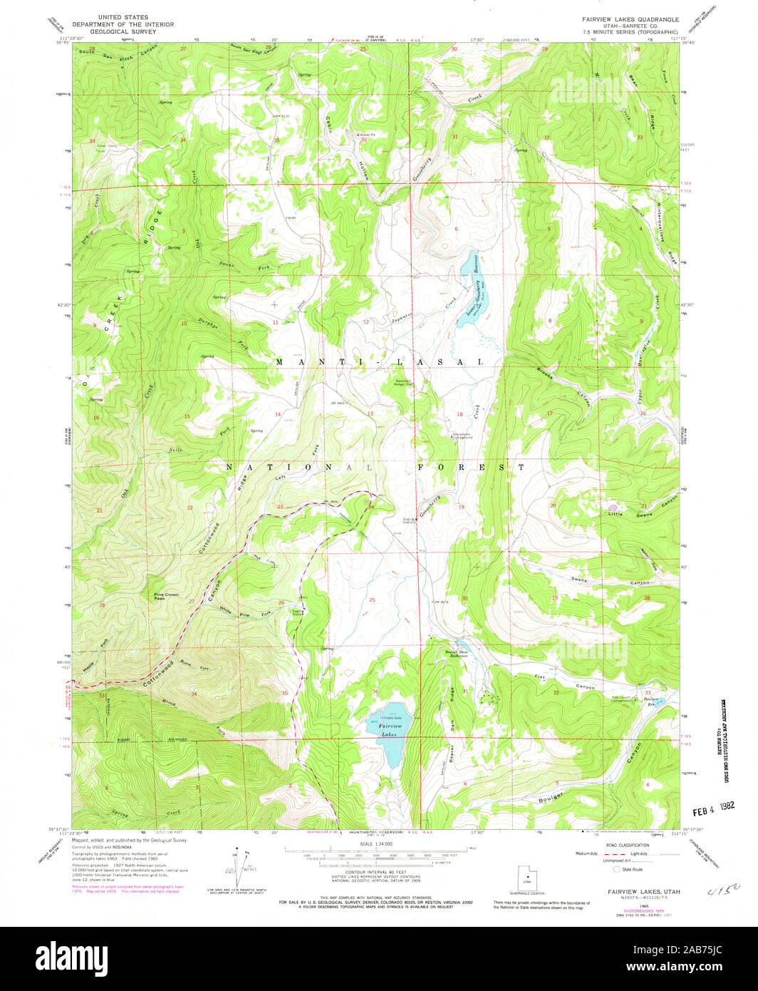 UT Fairview Lakes 249236 1965 24000 Restoration Stock Photo Alamy