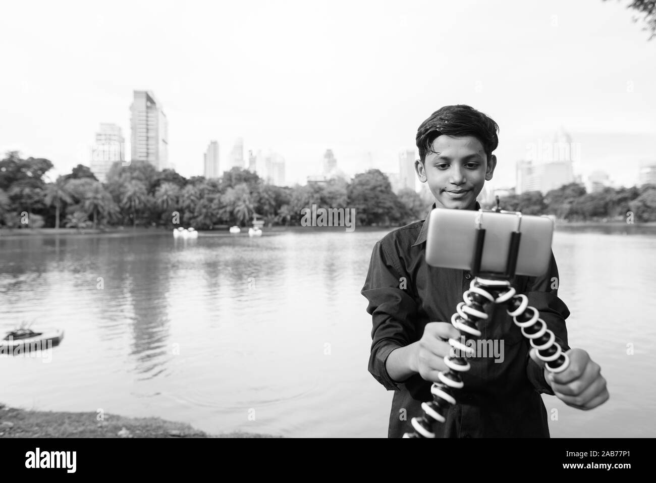 Indian cute boy Black and White Stock Photos & Images - Alamy