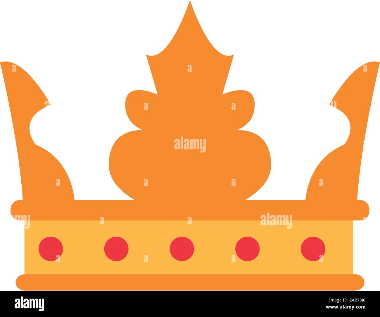 medieval queen crown flat style icon vector illustration design Stock ...
