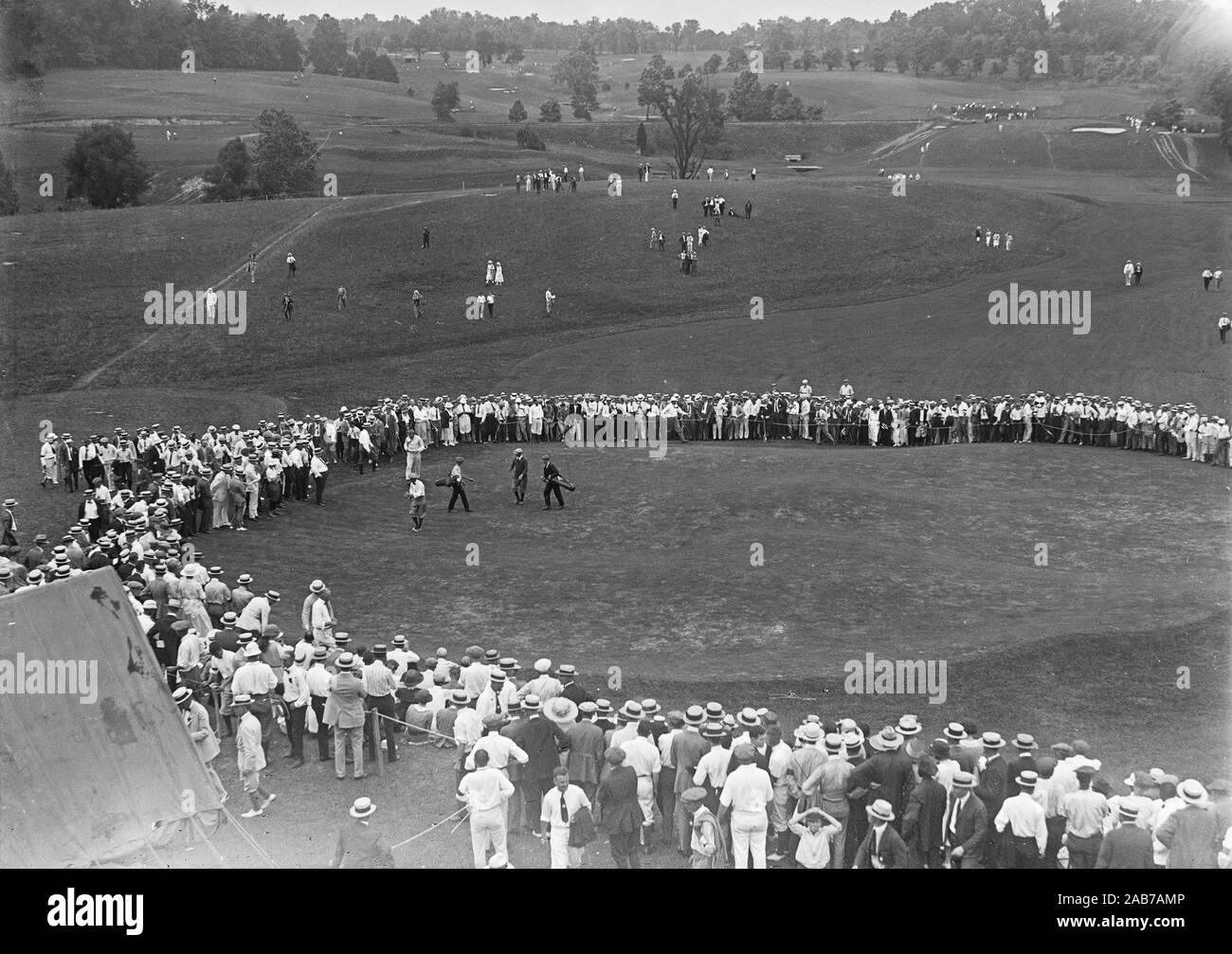 Early 1900s golf tournament ca. 1921-1923 Stock Photo