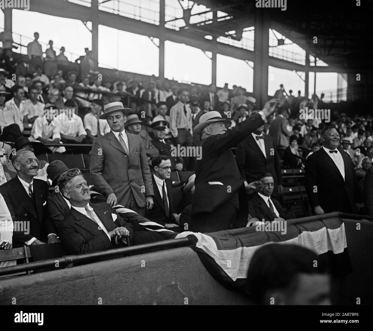 Herbert hoover first ball hi-res stock photography and images - Alamy