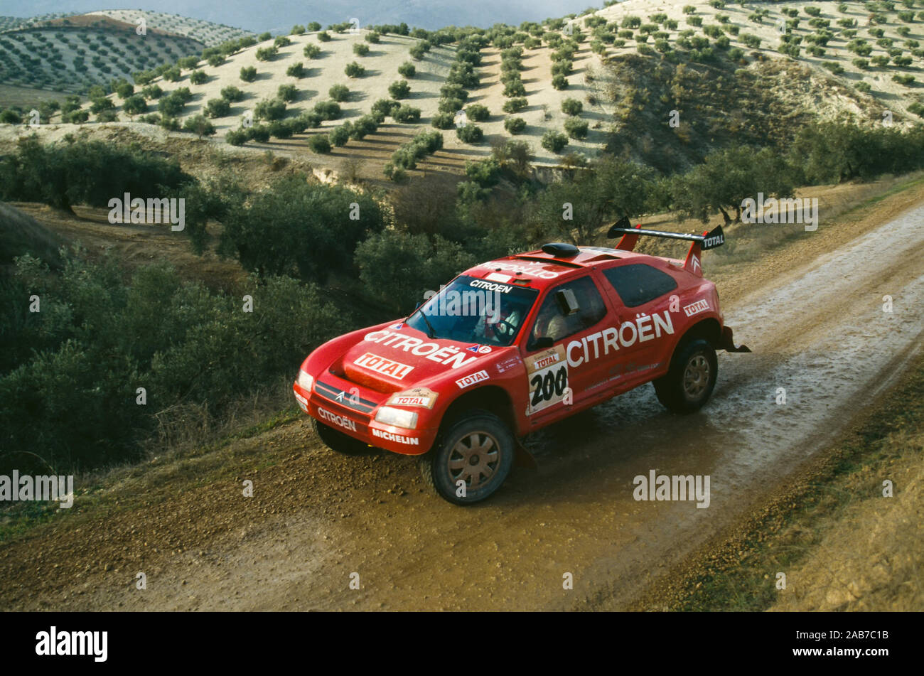 Granada-Dakar 1995 - Lartigue / Perin - Citroen ZX Stock Photo