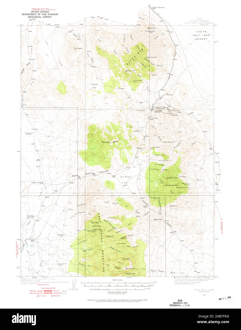 Map of gold hill Cut Out Stock Images & Pictures Alamy