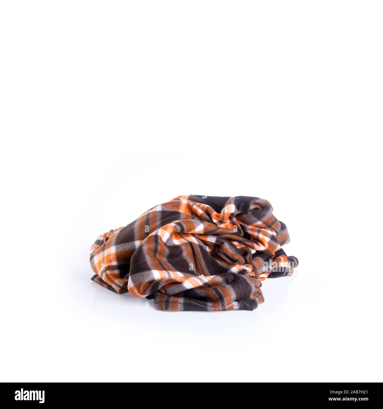 blanket or soft warm blanket on background Stock Photo