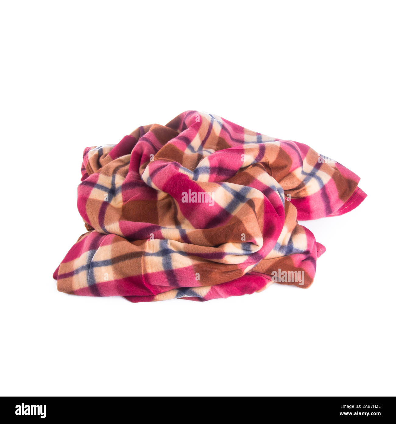 blanket or soft warm blanket on background Stock Photo
