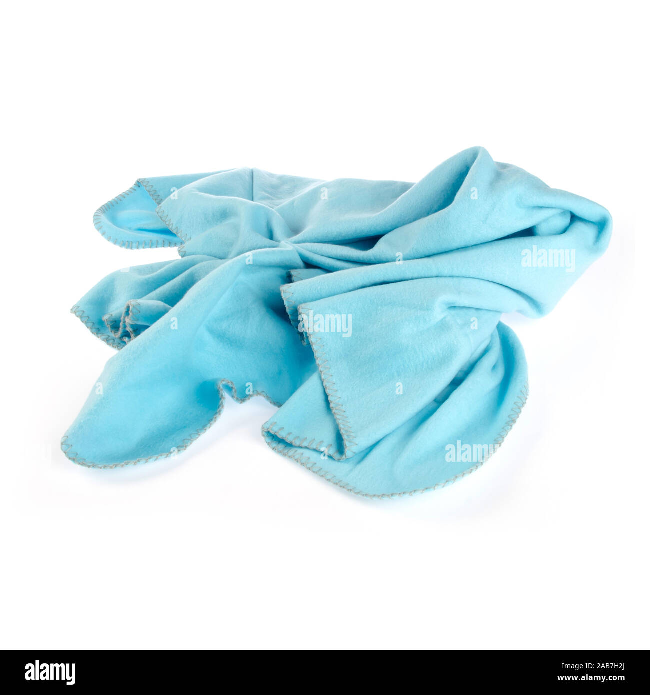 blanket or soft warm blanket on background Stock Photo