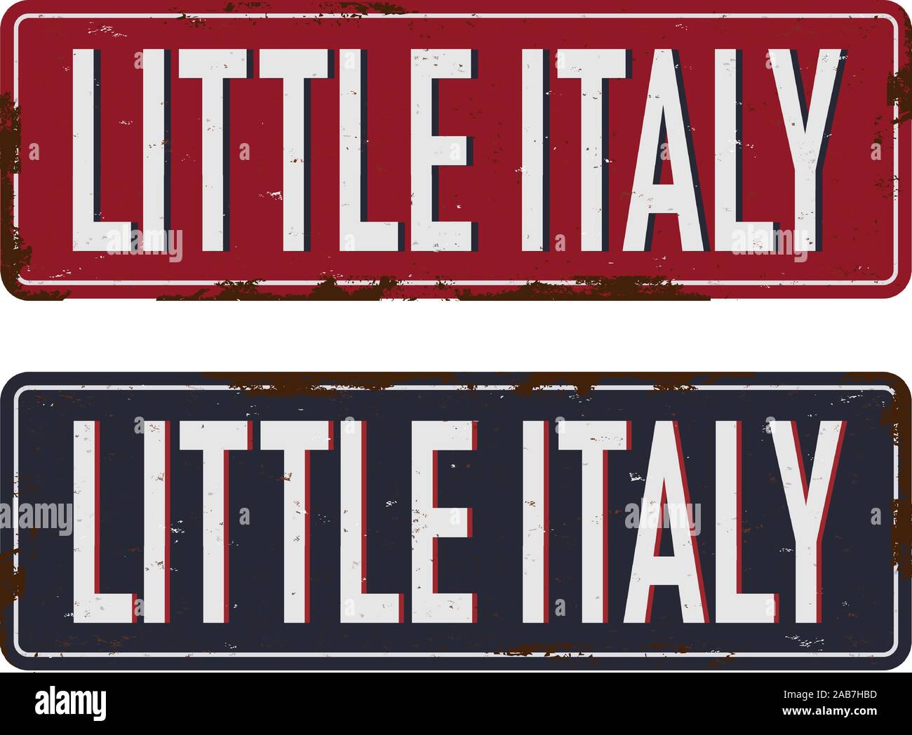 New york little italy Stock Vector Images - Alamy