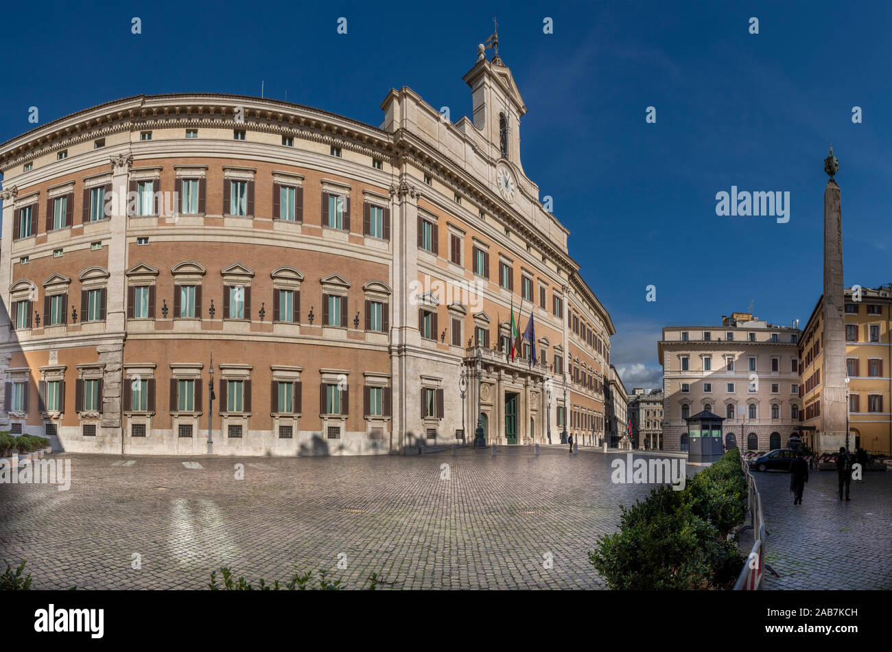 Parliament building Montecitorio palace in Rome Italy Stock Photo - Alamy