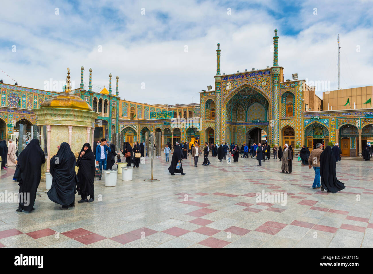 Hazrat-e Masumeh, Shrine of Fatima al-Masumeh, Qom, Iran, Middle East Stock Photo