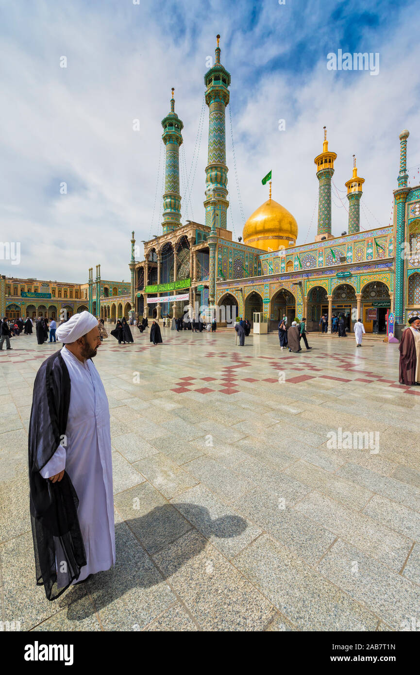 Hazrat-e Masumeh, Shrine of Fatima al-Masumeh, Qom, Iran, Middle East Stock Photo