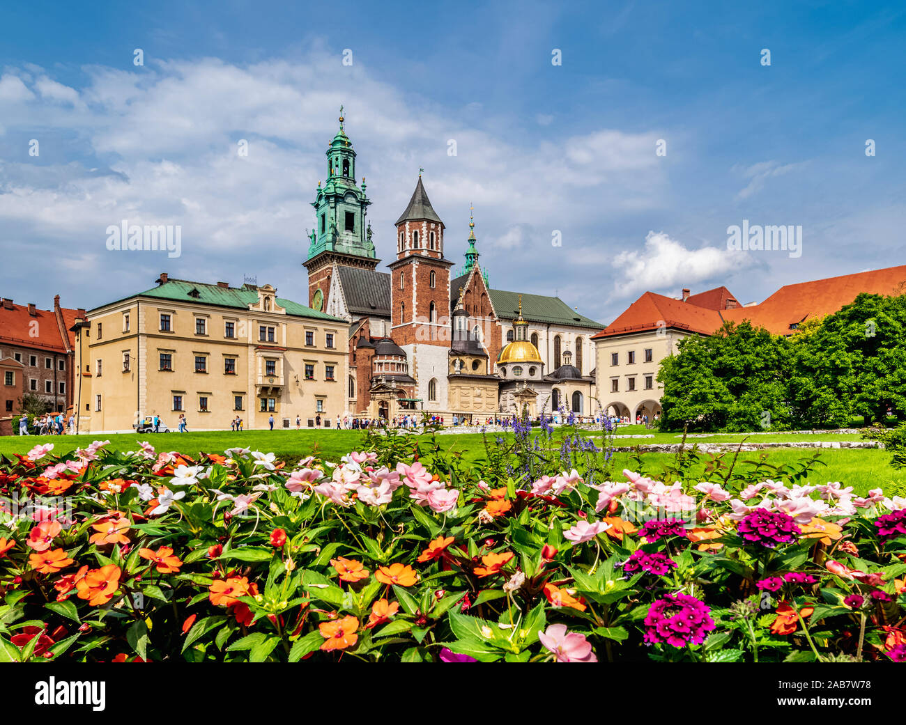 Wawel Cathedral, Cracow (Krakow), UNESCO World Heritage Site, Lesser Poland Voivodeship, Poland, Europe Stock Photo