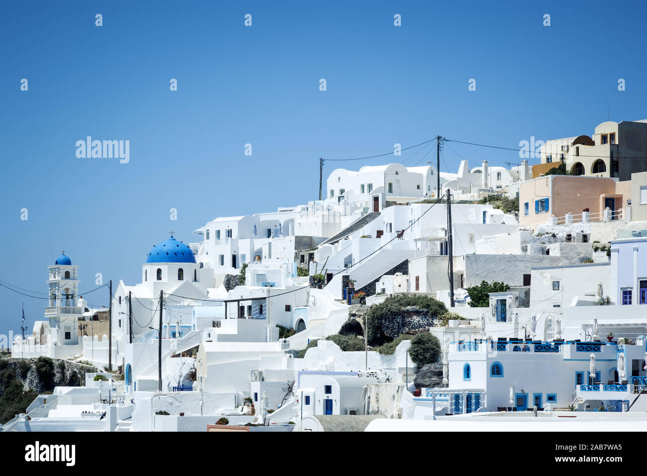 Die Insel Santorini in Griechenland Stock Photo