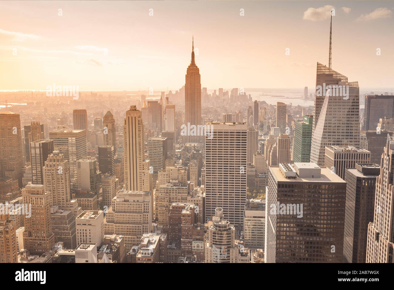 Ein Blick auf die Stadt New York in Amerika Stock Photo