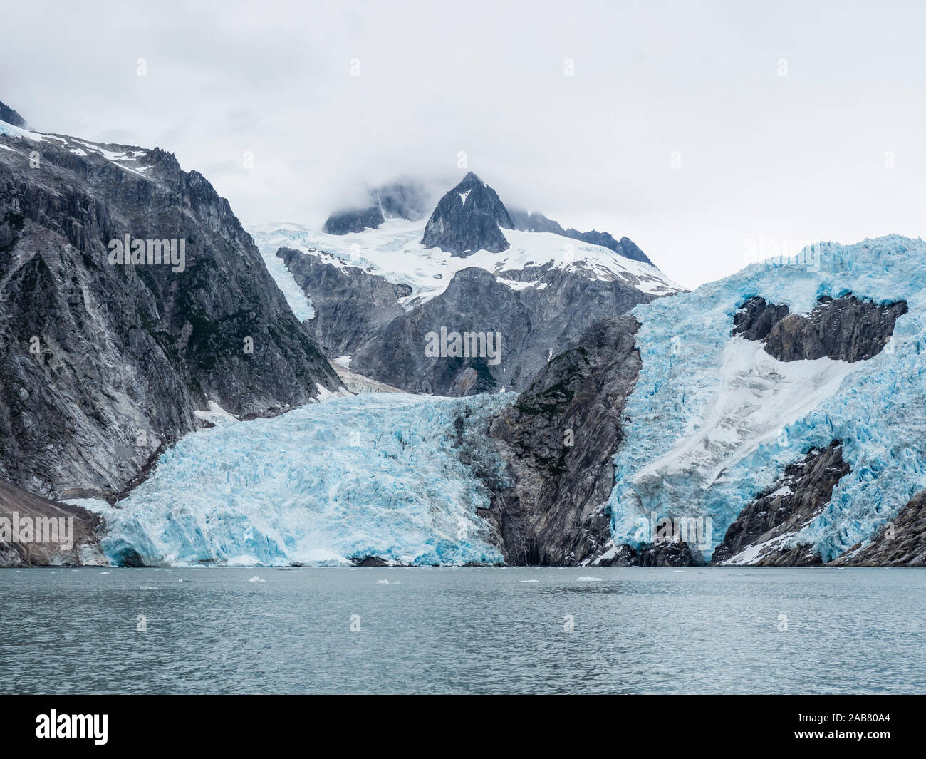 Northwestern Glacier, just outside Seward, Alaska, North America Stock Photo