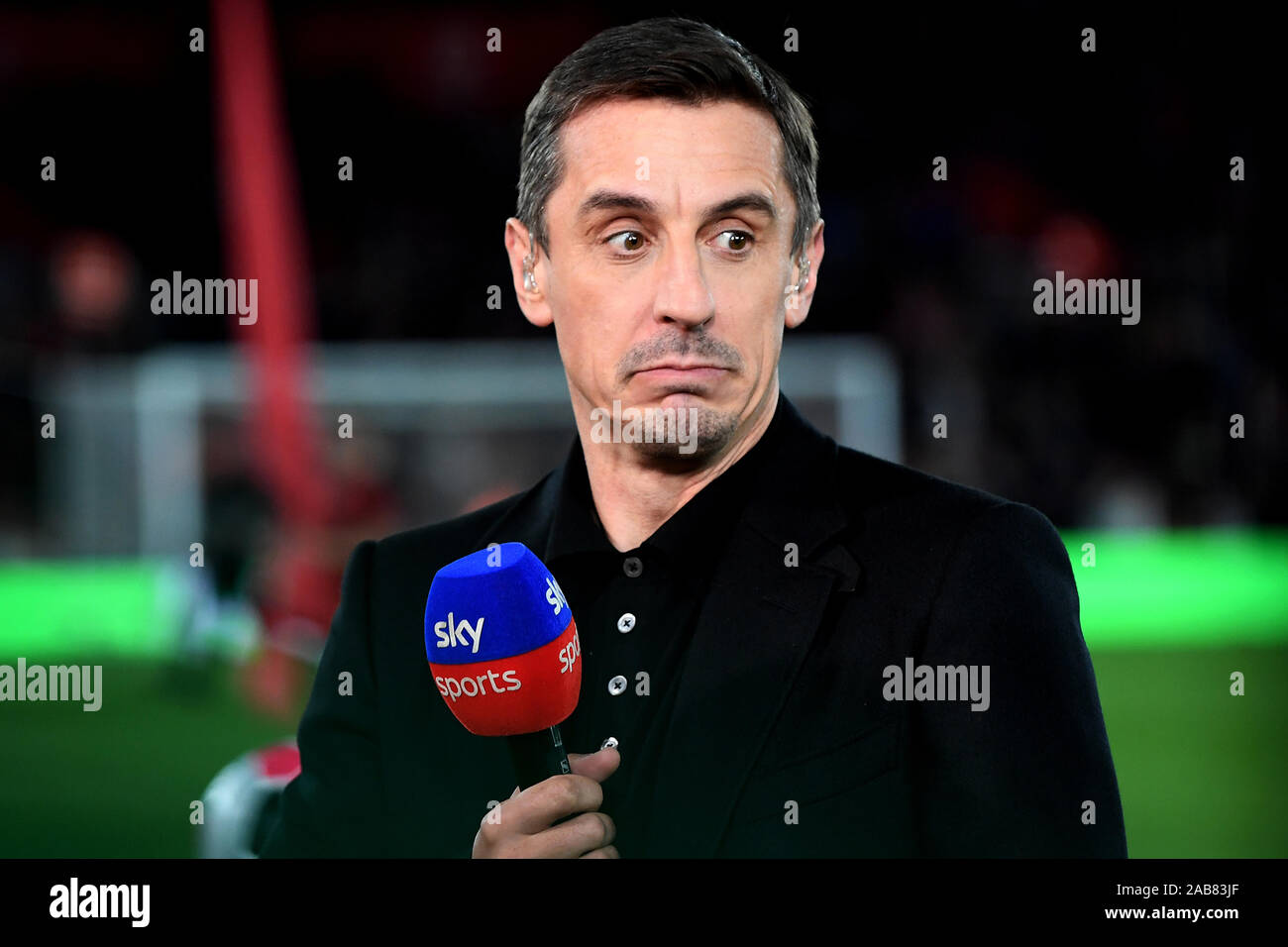 Sky Sports TV Presenter, Gary Neville - Southampton v AFC Bournemouth