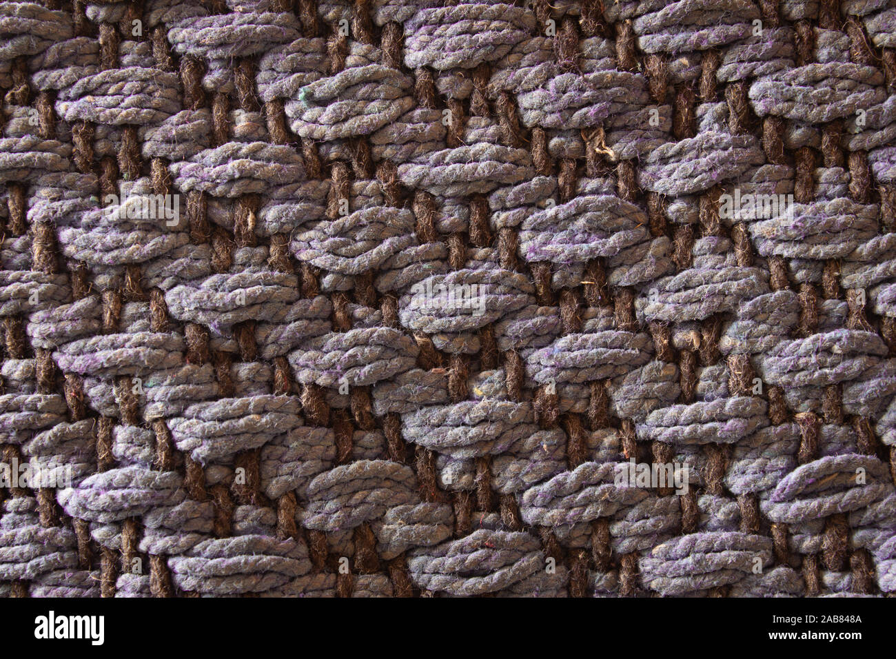 Details of woven door mat texture for background Stock Photo