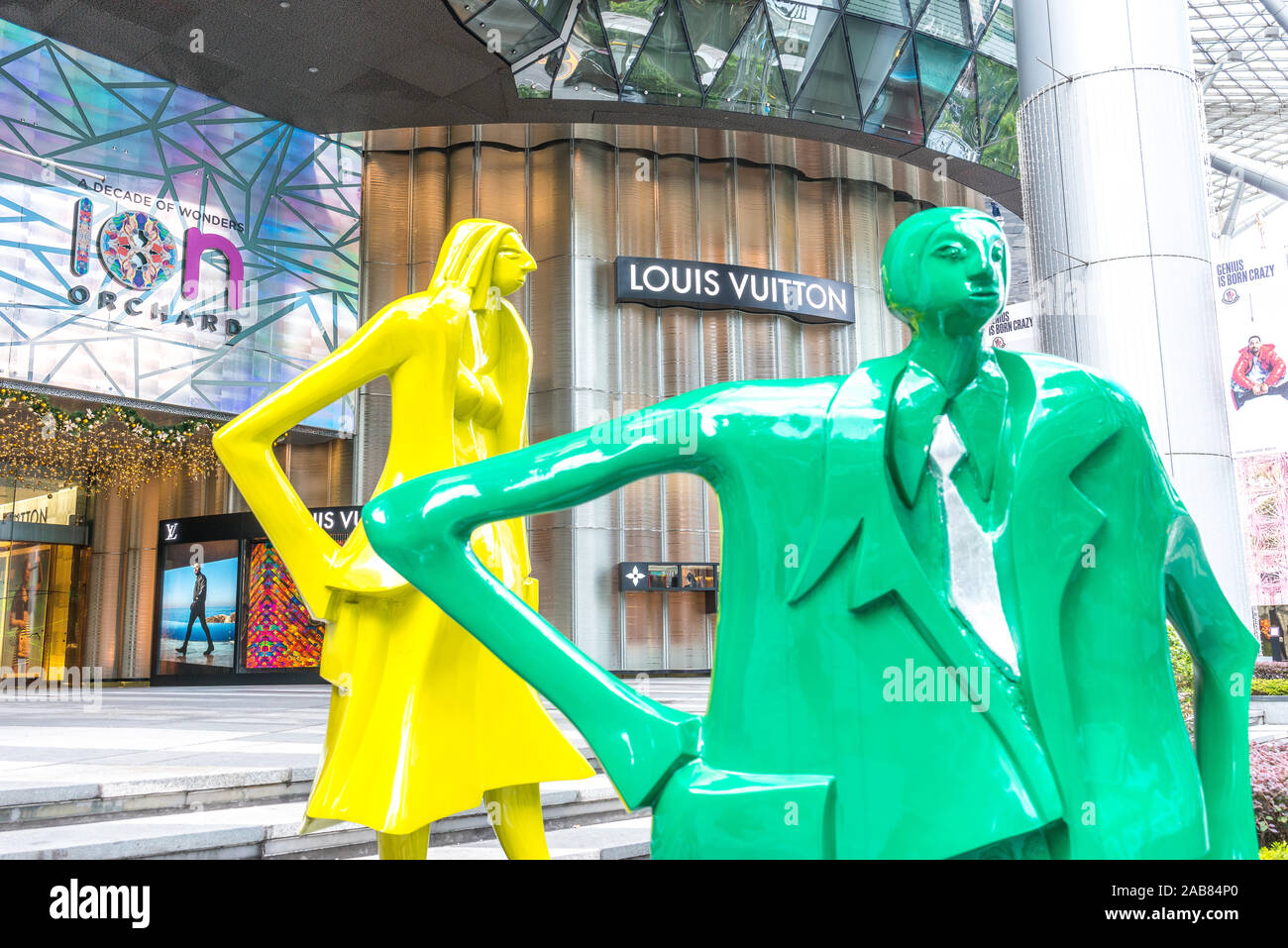 Asia / Singapore - November 22, 2019 : Louis Vuitton LV store in Singapore  Orchard Road ION shopping mall. The Louis Vuitton company operates with mor  Stock Photo - Alamy