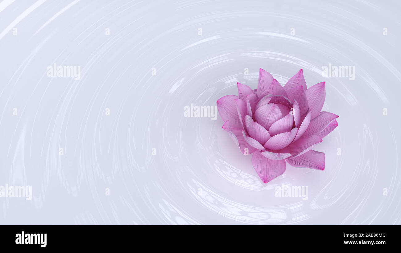 3d lotus hi-res stock photography and images - Alamy