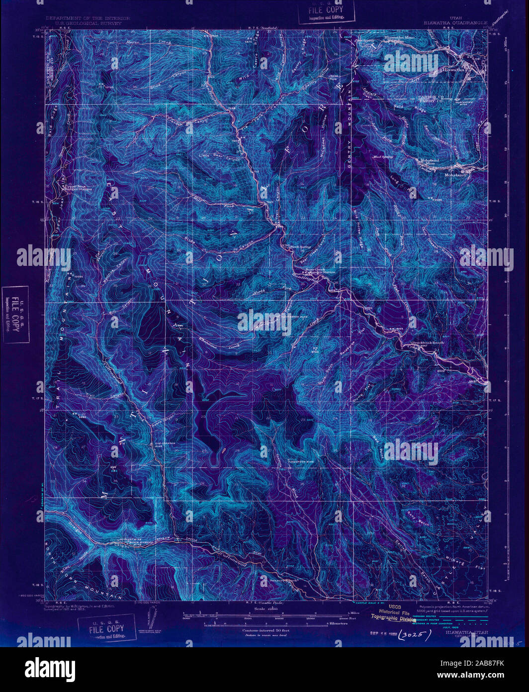 Map of hiawatha hires stock photography and images Alamy