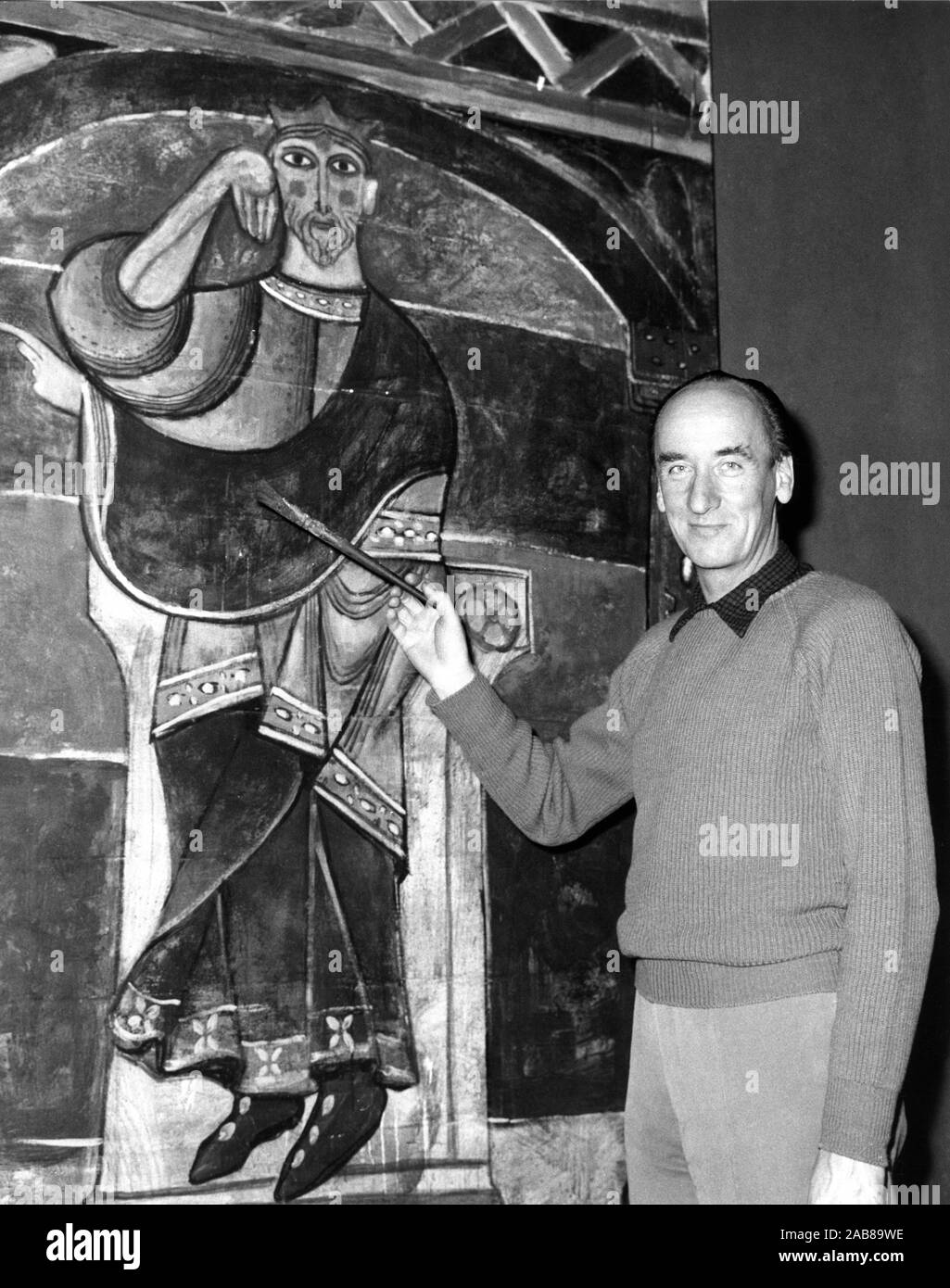 MACIEK PIOTROWSKI creator of Paintings and Drawings for EL CID 1961 director ANTHONY MANN music Miklos Rozsa Italy / USA co-production Samuel Bronston Productions / Dear Film Produzione Stock Photo