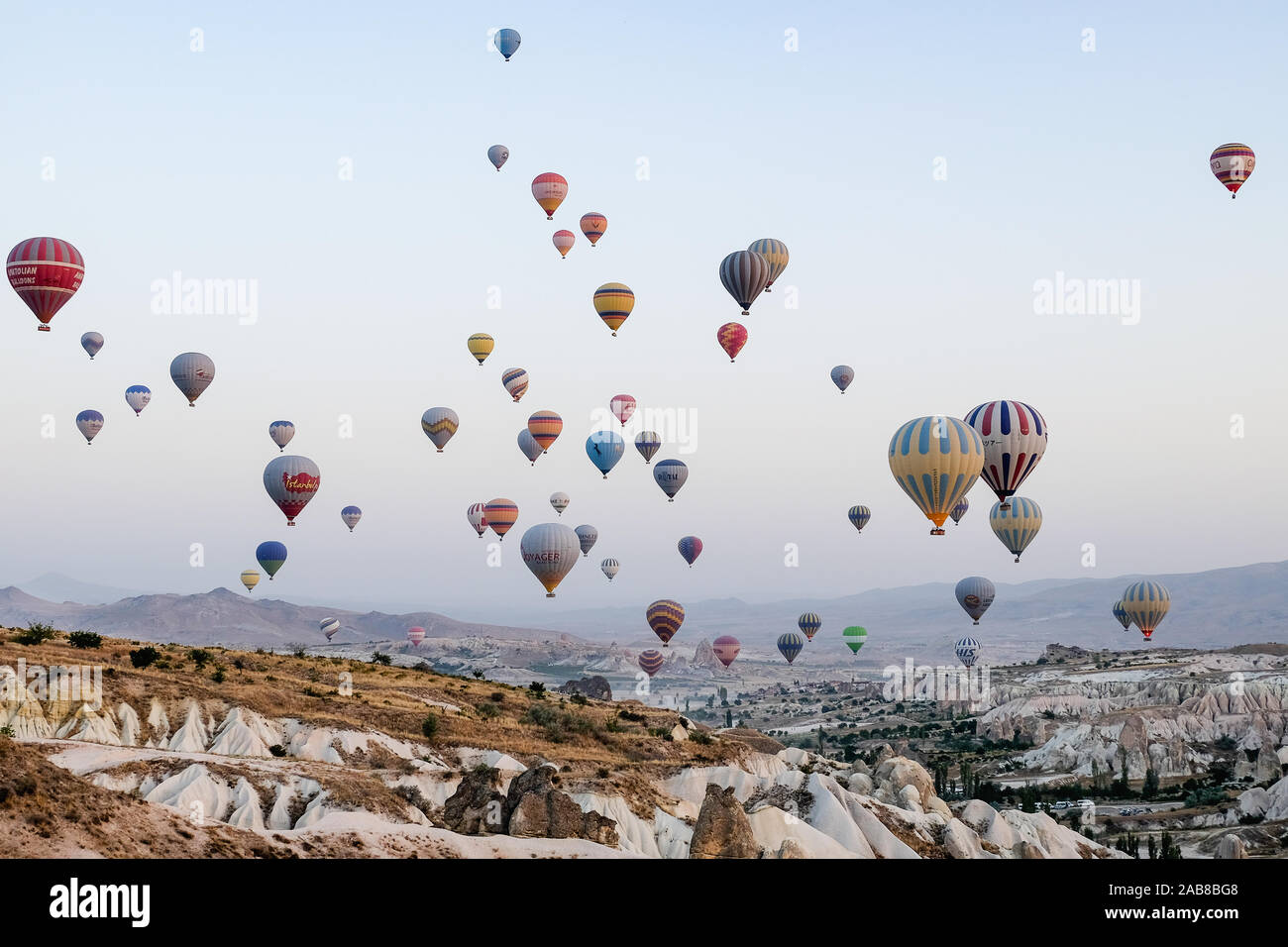 Luxury travel experience in Turkey - Cappadocia Stock Photo