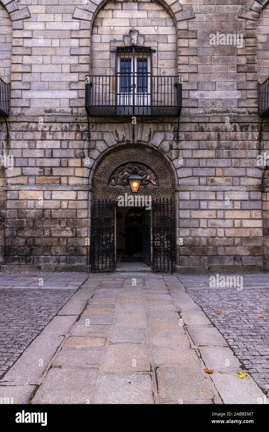 Main entrance to Kilmainham gaol, Dublin, Ireland Stock Photo