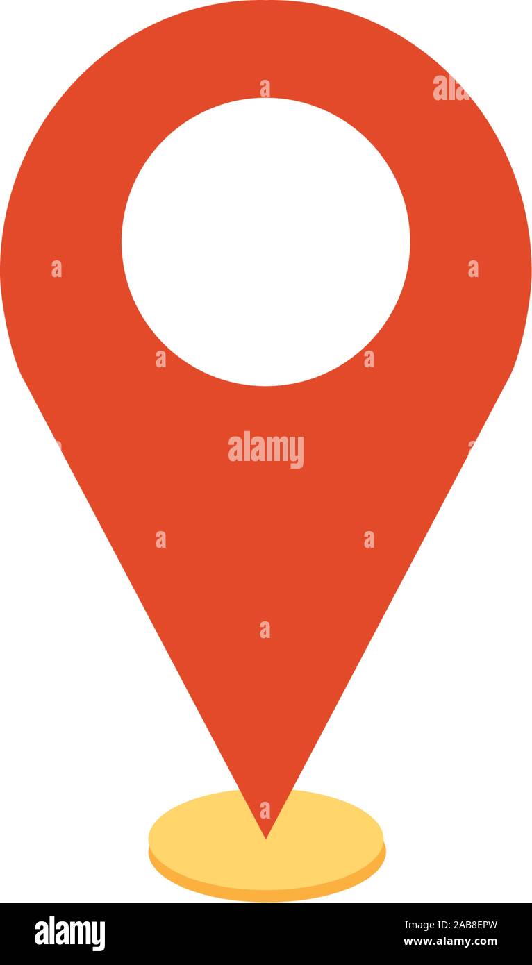pin pointer location flat icon vector illustration design Stock Vector ...