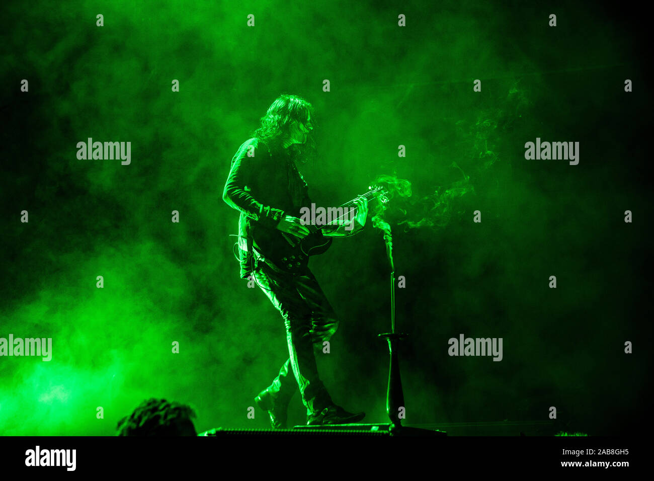 Copenhagen, Denmark. 25th, November 2019. The Swedish death metal band Tribulation performs a live concert at Forum in Copenhagen. (Photo credit: Gonzales Photo - Peter Troest). Stock Photo