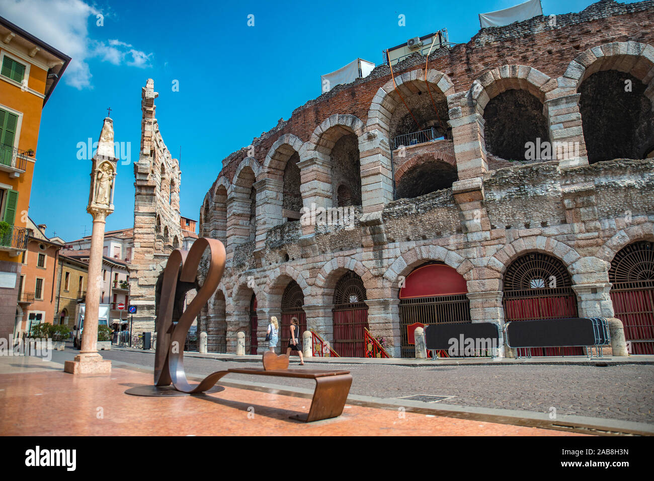 Verona town in north part of Italy Stock Photo