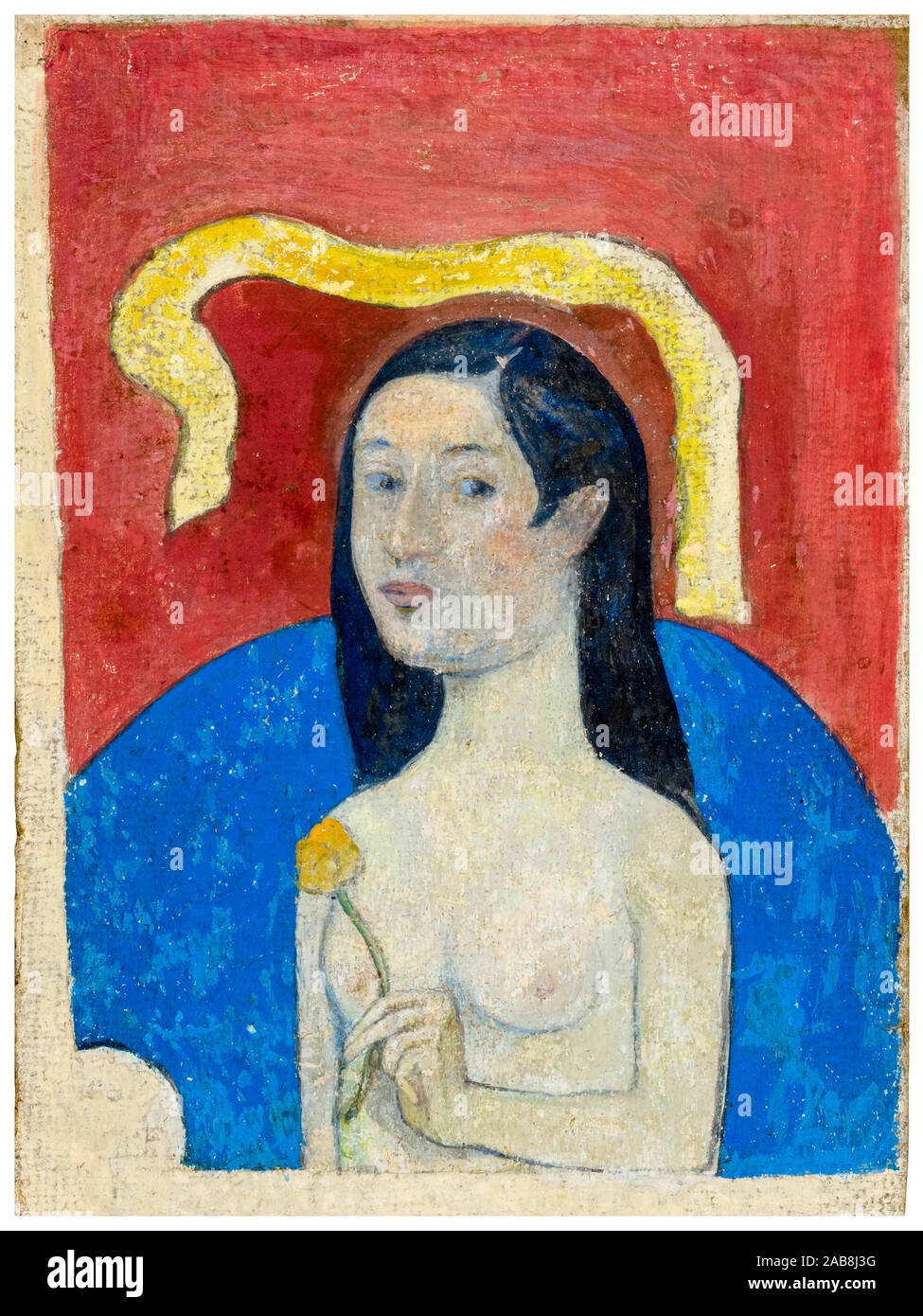 Paul Gauguin, Portrait of the Artist's Mother, (Eve), painting, 1889-1890 Stock Photo