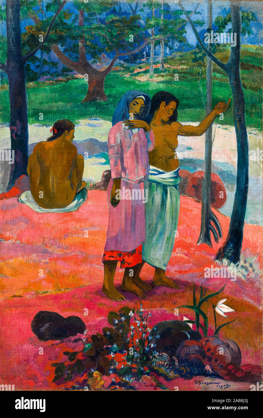 Paul Gauguin, The Call, painting, 1902 Stock Photo