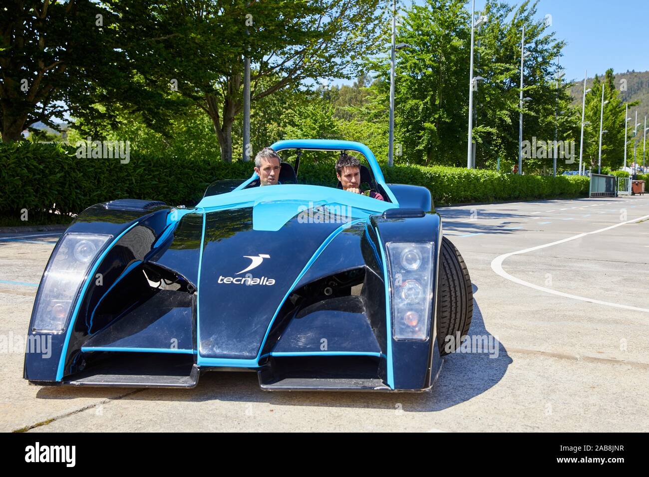 Dynacar, electric vehicle, Researchers work in electric car, Industry Unit, Automotive Industry, Technology Centre, Tecnalia Research & Innovation, Stock Photo