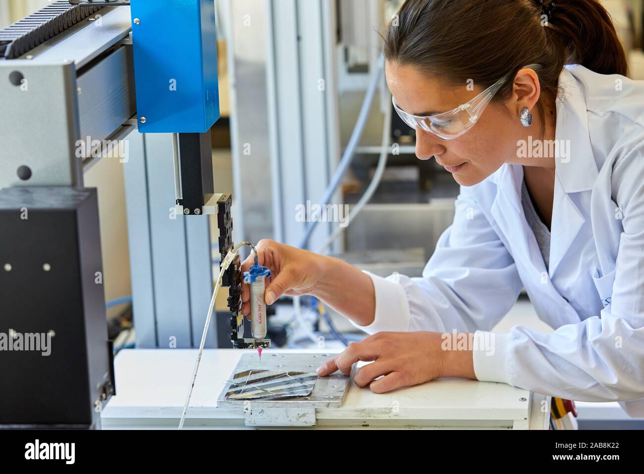 Microdispenser, Automated Dispensing System, Functional Printing Laboratory, Aerospace Industry, Industry Unit, Technology Centre, Tecnalia Research Stock Photo