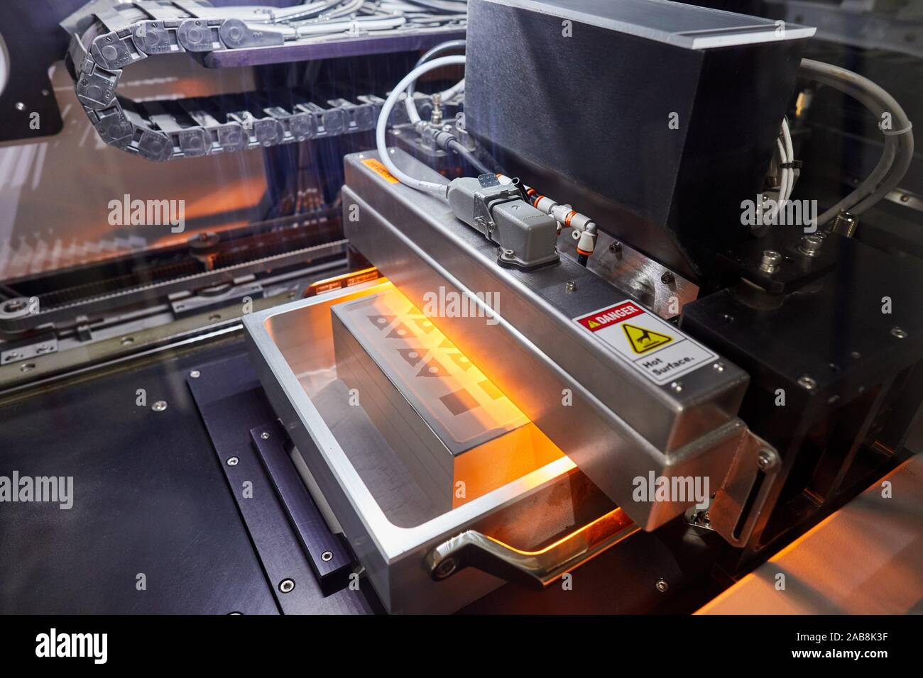 Binder Jetting, Additive manufacturing technology that allows high complexity parts to be manufactured, within a wide range of materials, by Stock Photo