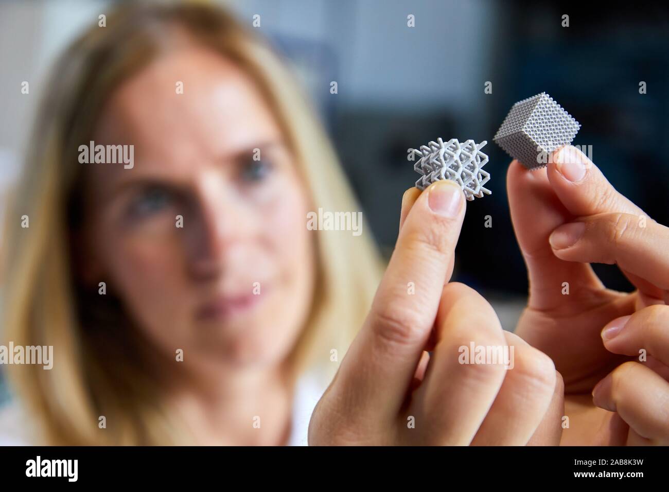 Binder Jetting Samples, Additive manufacturing technology that allows