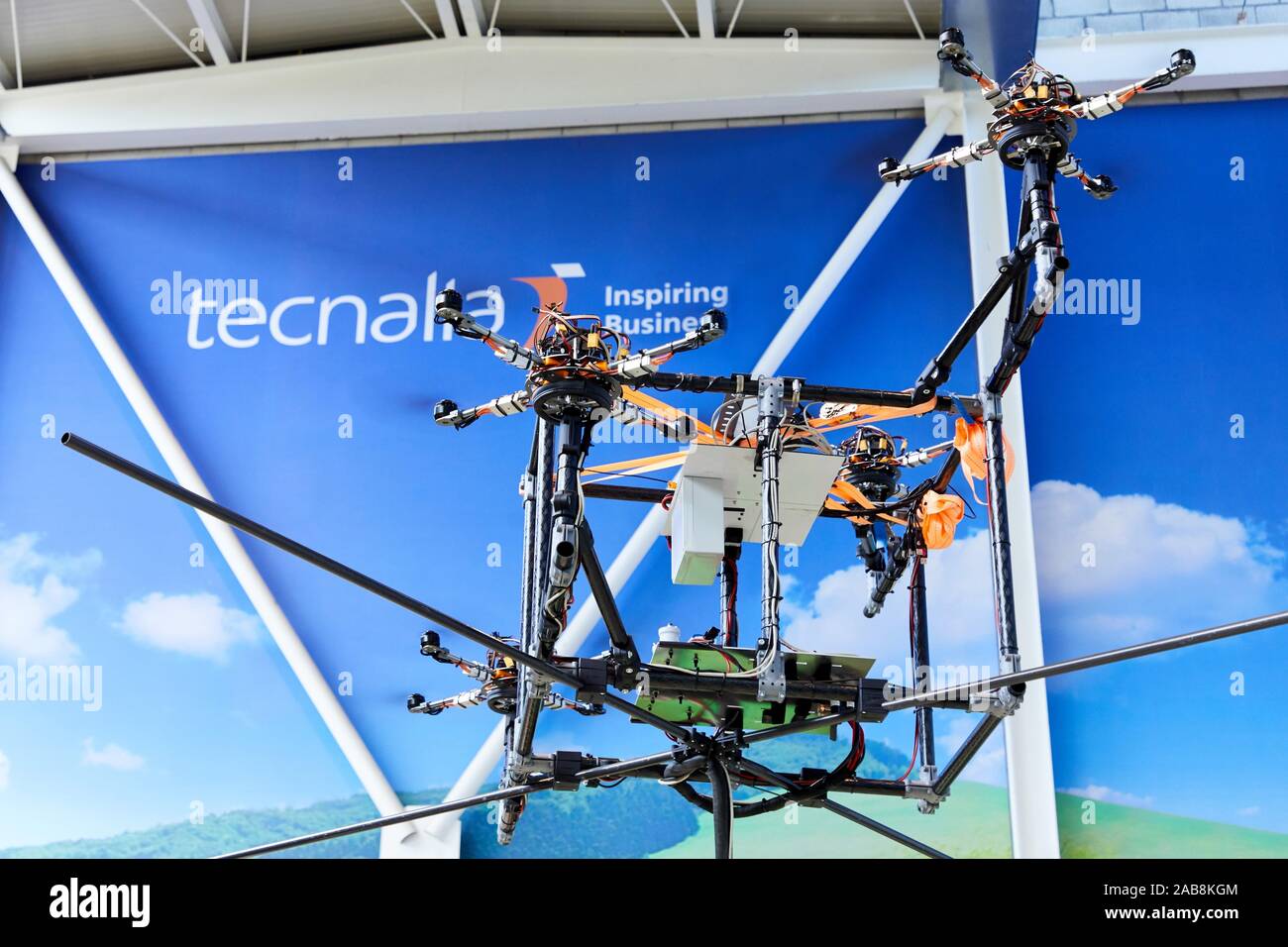 Drone research and development, Codisava project, Advanced distributed control for safety and energy efficiency of air transport, Aerospace Industry, Stock Photo