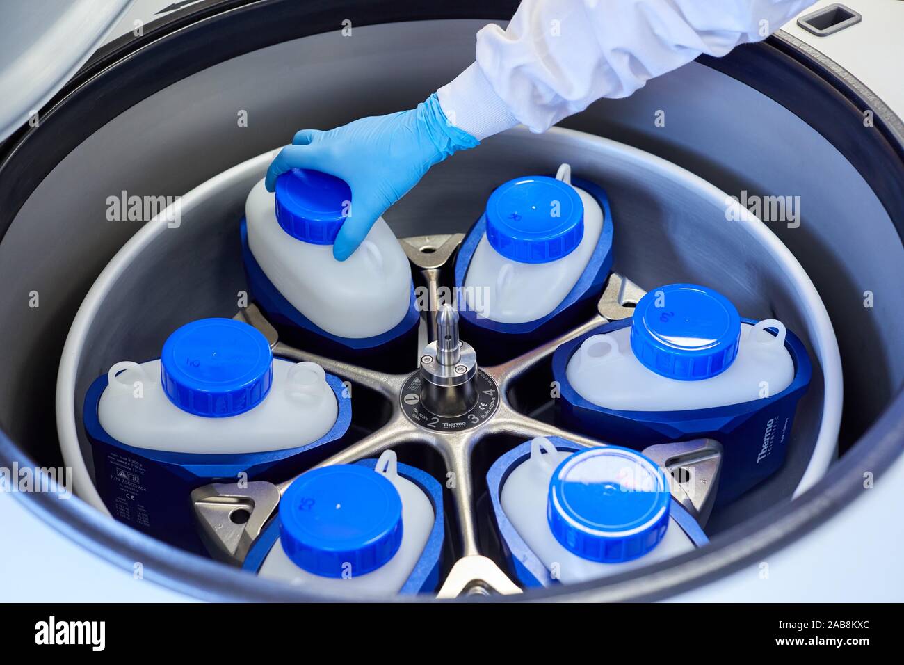 Industrial centrifuge, Biotechnology Laboratory, Food industry, Unit of Health, Technology Centre, Tecnalia Research & Innovation, Miñano, Alava, Stock Photo