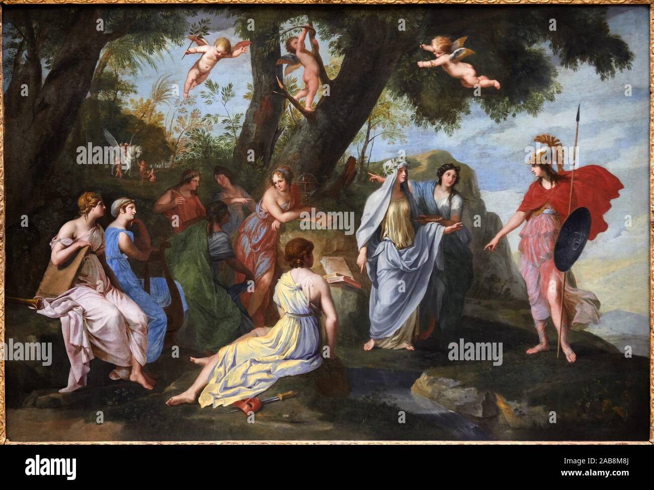 The Goddness Minerva With The Muses 1640 1650 Jacques Stella Musee Du Louvre Paris France Europe Stock Photo Alamy The Goddness Minerva With The Muses 1640 1650 Jacques Stella Musee Du Louvre Paris France Europe Stock Photo Alamy