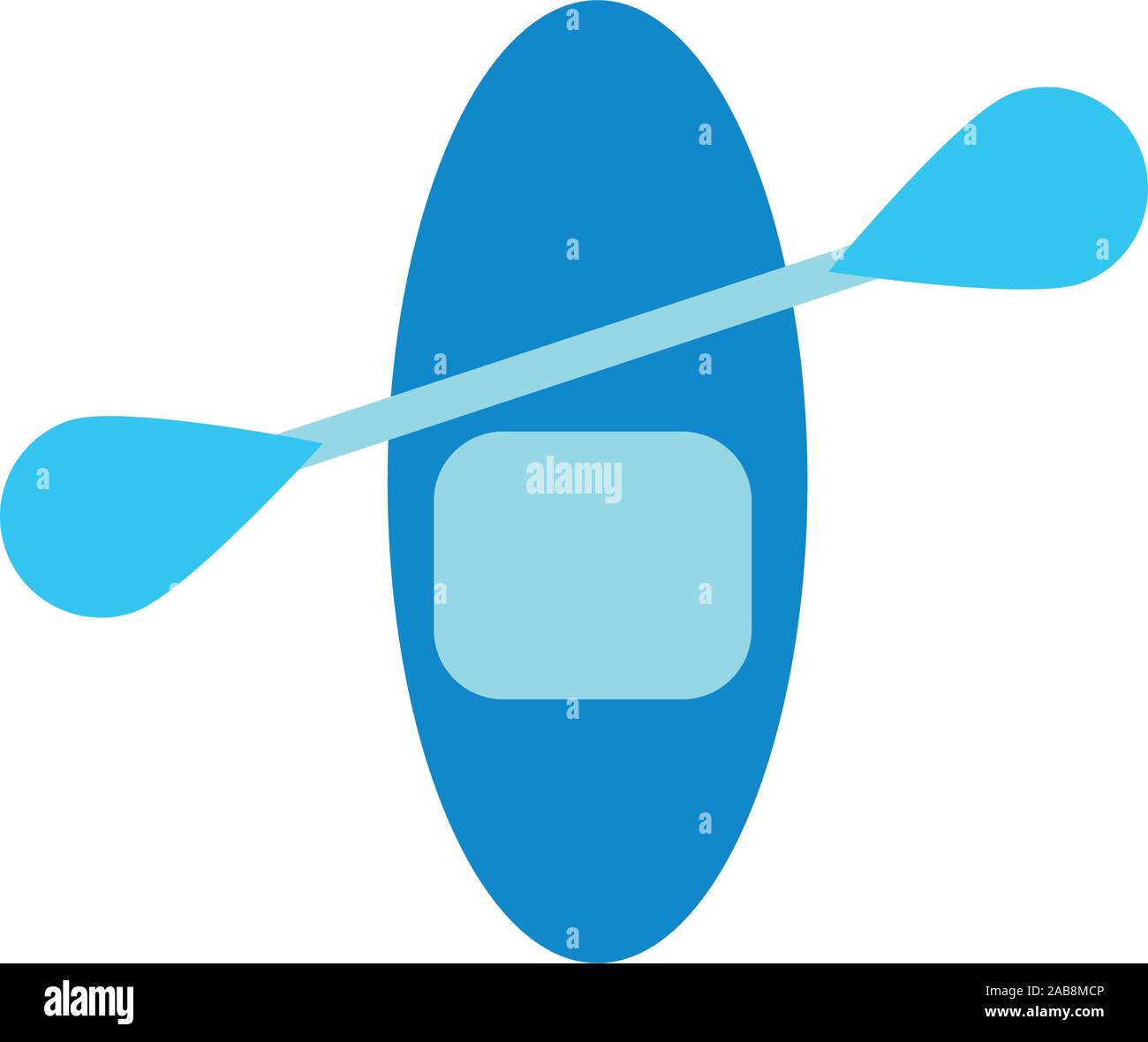 kayak water flat style icon vector illustration design Stock Vector ...