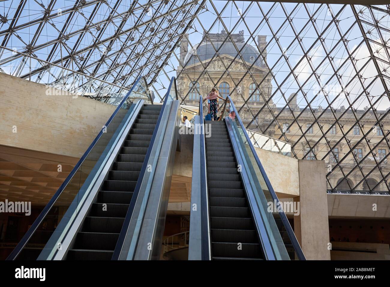 Pyramid, Musée du Louvre, Paris, France, Europe Stock Photo