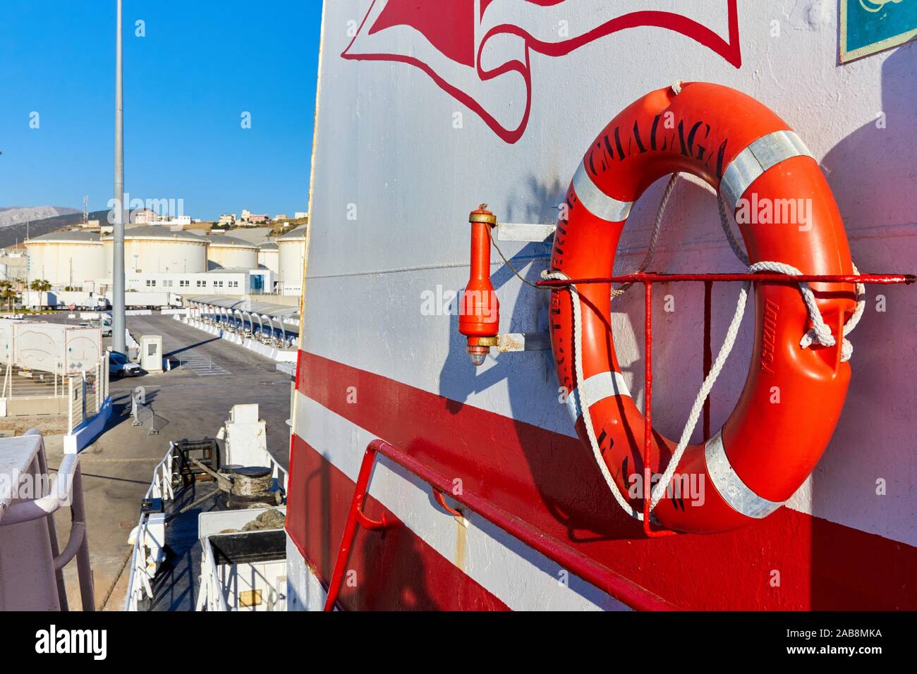 Ferry between Tangier Morocco and Algeciras Spain, Port of Tangier MED