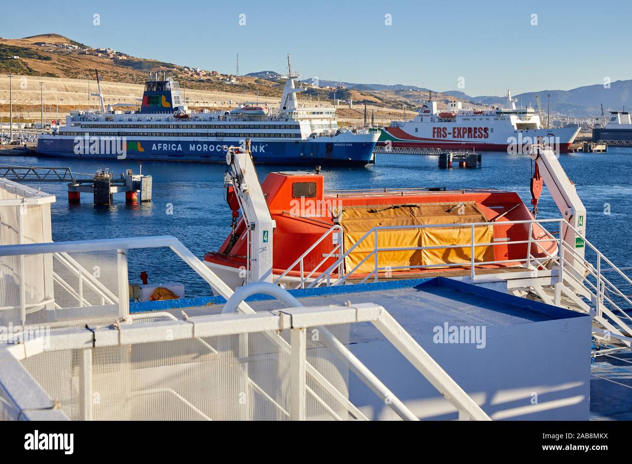 Ferry between Tangier Morocco and Algeciras Spain, Port of Tangier MED