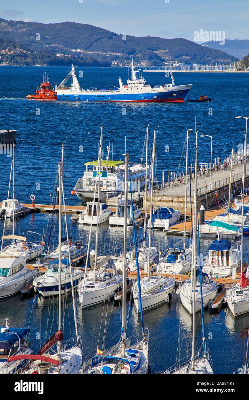 Port, Vigo, Pontevedra, Galicia, Spain Stock Photo